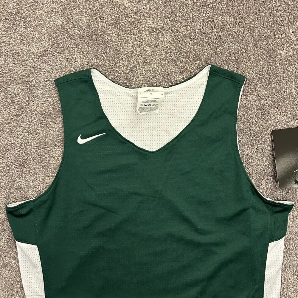 Nike Reversible Basketball Tank Training Practice Green White Kids Size XL - NWT